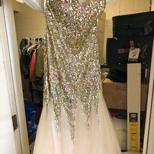 Champagne Gold Prom or Homecoming Dress